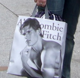 abercrombie & fitch shopping bag